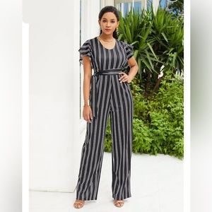 Short sleeved jumpsuit
